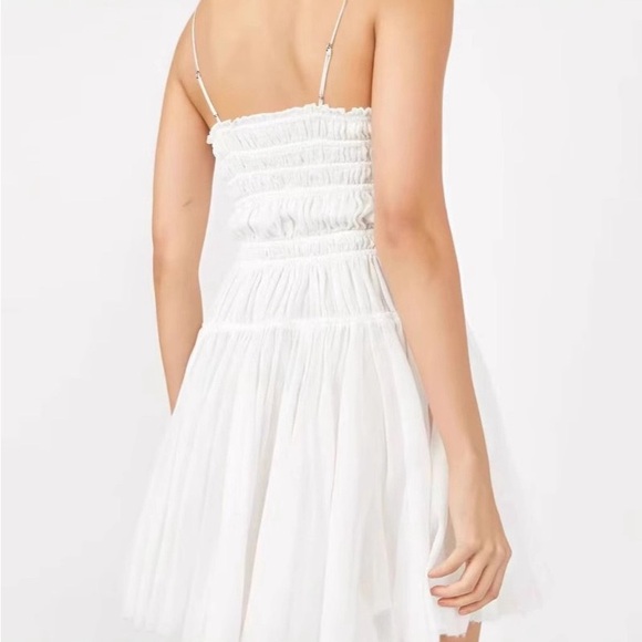 Free people White Strapless Ruched Mini Dress - Picture 3 of 8